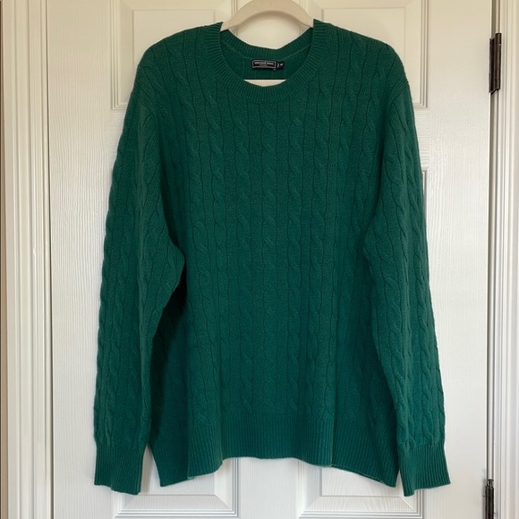 Vineyard Vines Other - Vineyard Vines Green Longsleeve Cashmere Cable Knit Crewneck Sweater Women's 3X